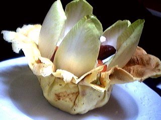 Recette Aumônières de crêpes aux endives