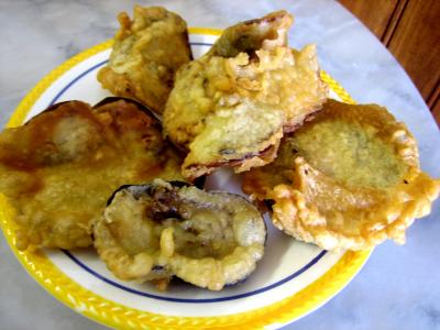 Recette Beignets de fleurs de courgettes et aubergines