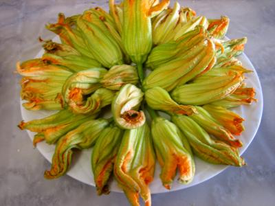 Beignets de fleurs de courgettes et aubergines - 10.2