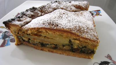 Cuisine niçoise : Part de tourte de blettes à la niçoise