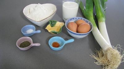 Ingrédients pour la recette : Beignets de poireaux