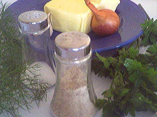 Ingrédients pour la recette : Beurre de fenouil ou d'aneth