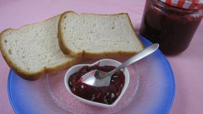 confiture de framboises à la vanille