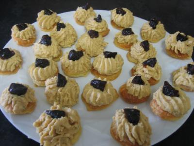 canapés de pois chiche