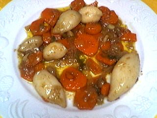 Image : recette Blancs d'encornets aux carottes
