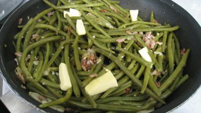 Haricots verts aux lardons - 6.4