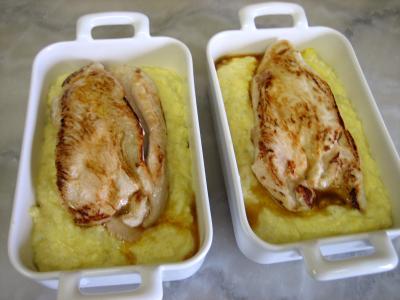 Blancs de poulet et sa purée de maïs - 9.3