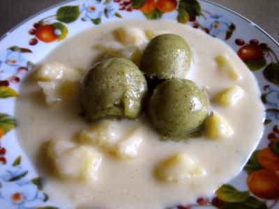 Image : Sorbet - Sorbet au kiwi et crème d'ananas