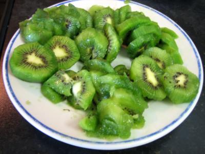Sorbet aux kiwis et sa crème à l'ananas - 1.2
