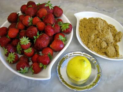Ingrédients pour la recette : Sorbet aux fraises