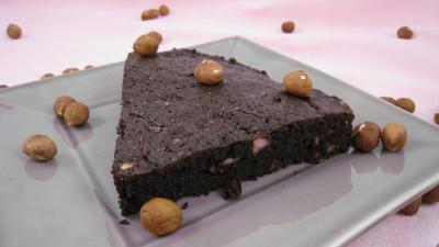 Cuisson au bain-marie : Tranche de gâteau basque au chocolat