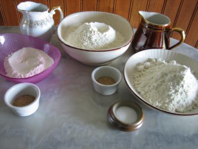 Ingrédients pour la recette : Pain à la farine complète à la poolish