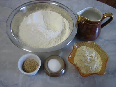 Ingrédients pour la recette : Pain au gluten