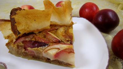 Recette Brick aux pêches et aux brugnons