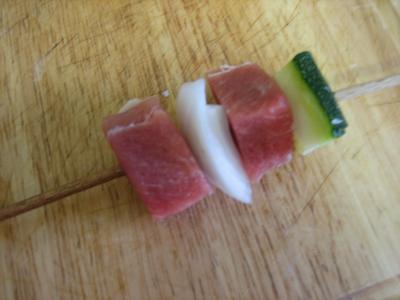Brochettes de porc aux restes de polenta - 4.2