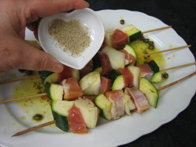 Brochettes de porc aux restes de polenta - 5.2