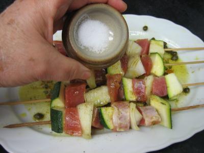 Brochettes de porc aux restes de polenta - 5.3