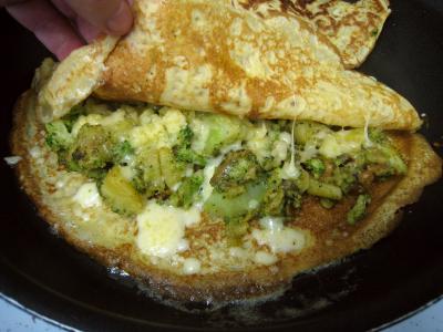 Crêpes aux brocolis et aux noix - 15.4