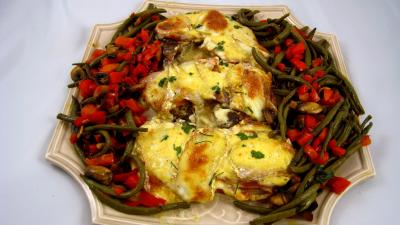Fromages : Assiette de côtes de porc gratinées au parfum de Corse