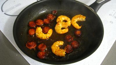 Cake au chorizo et crevettes - 4.2