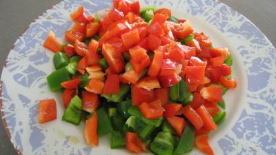 Sauté de dinde au blé et aux poivrons - 3.4