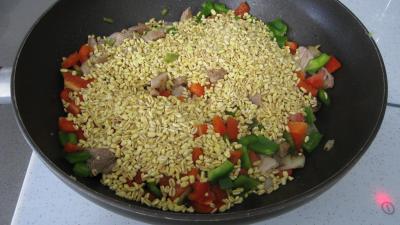 Sauté de dinde au blé et aux poivrons - 5.3