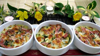 Image : recette blé en cassolettes aux courgettes