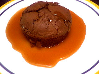 Image : Caramel - Gâteau au chocolat nappé de caramel