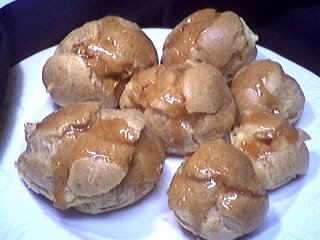 pâtes, farinages : Assiette de pâte à choux