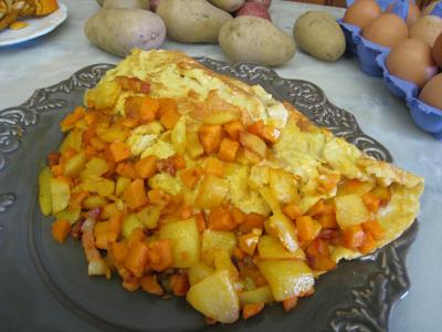 Omelette au potimarron et au chèvre - 6.4