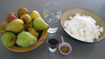 Ingrédients pour la recette : Confiture de poires