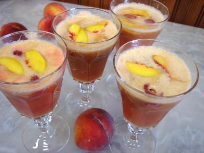 punch : Saladier de punch à la pêche