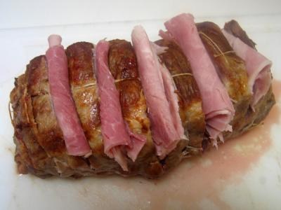 Rôti de porc farci au jambon et reblochon - 8.2