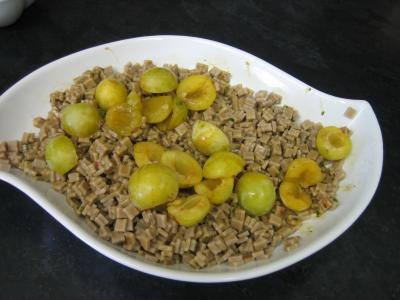 Salade végétarienne aux crozets et aux mirabelles - 5.4
