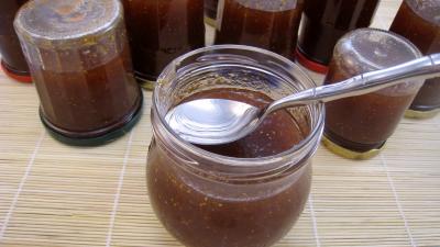 Recettes sans sel : Bocaux de confiture de figues et raisins