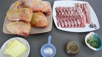 Ingrédients pour la recette : Cuisses de poulet grillées façon américaine