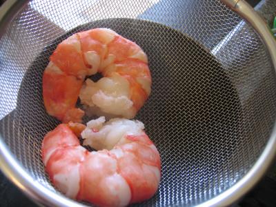 Canapés aux gambas - 3.2