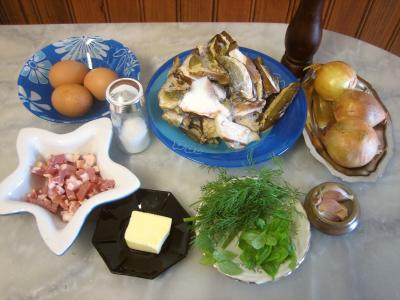 Ingrédients pour la recette : Cassolette aux oignons et aux cèpes
