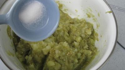 Purée d'aubergines et confit d'oignons et de tomates - 7.4