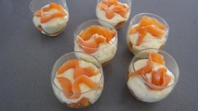 Verrines de mascarpone à la truite fumée - 10.1