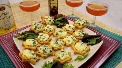 Recette Canapés au jambon et à la fourme d'Ambert