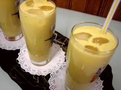 Recette Verres de cocktail de crème de mangue