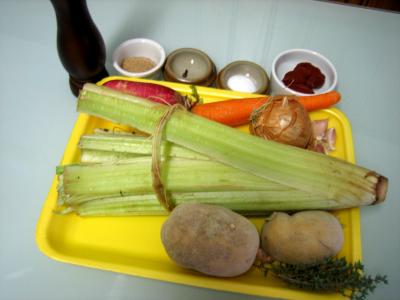 Ingrédients pour la recette : Crème de cardon