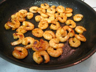 Crevettes au lait de coco et sa polenta - 18.2