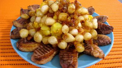 Recette Potimarron et pommes de terre aux oignons confits