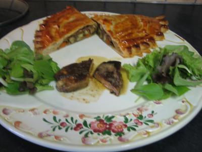 Foie gras et son chausson aux cèpes et panais - 18.3