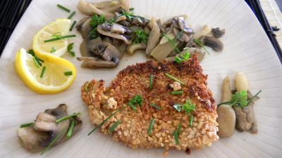 Cuisine diététique : Assiette de merlan aux champignons et pleurotes