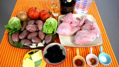 Ingrédients pour la recette : Ragoût de lapin