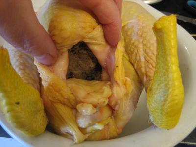 Poulet farci