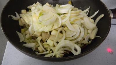 Lieu noir sauté aux pâtes et aux légumes - 5.1